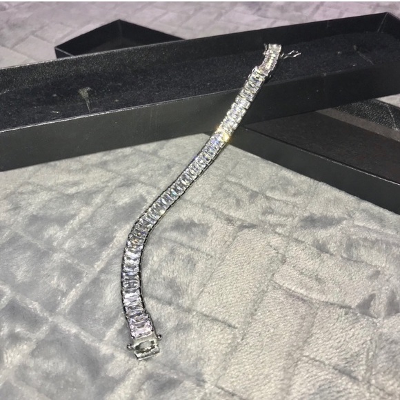 🪞 link baguette tennis bracelet - Picture 5 of 9